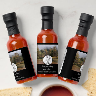 Mother Hen Nesting on a Monogram Egg Photo Hot Sauces