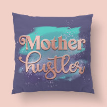 Mother Hustler Trendy Rose Gold Mom Typography