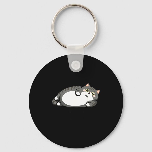 Mother, I Am But Skin And Bones Funny Cat Mom Cat  Keychain (Front)