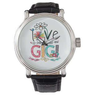 Mother I Love Being Called Gigi Sunflower Birthday Watch