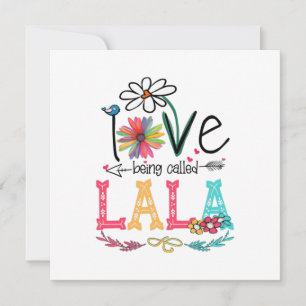 Mother I Love Being Called Lala Sunflower Birthday Invitation