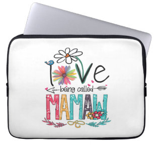Mother I Love Being Called Mamaw Sunflower Laptop Sleeve