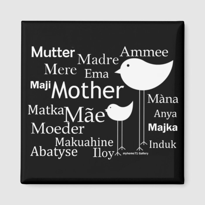 Mother in different languages magnets