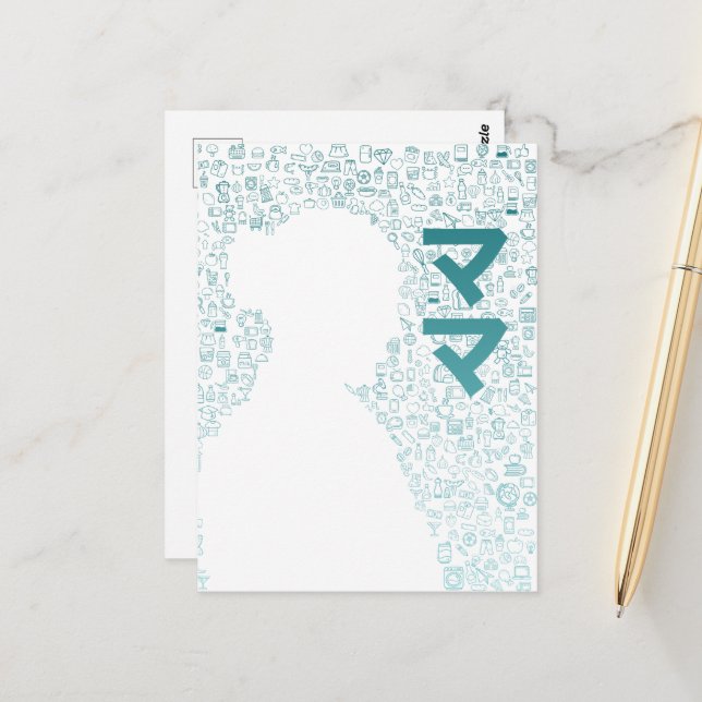 Mother in Japanese Character (Katakana) Postcard (Front/Back In Situ)