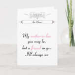 Mother In Law Card | Or Any Female Family Member at Zazzle