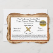 Mother in Law Certificate - humor (Front)