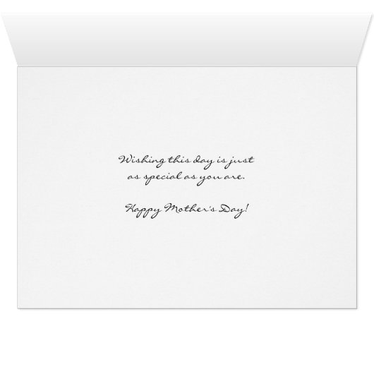 Mother-in-Law Day White Cherry Blossoms Card (Inside Horizontal (Bottom))