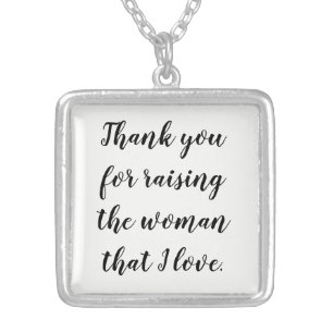 Mother-in-Law Gift: Appreciation with Elegance Silver Plated Necklace