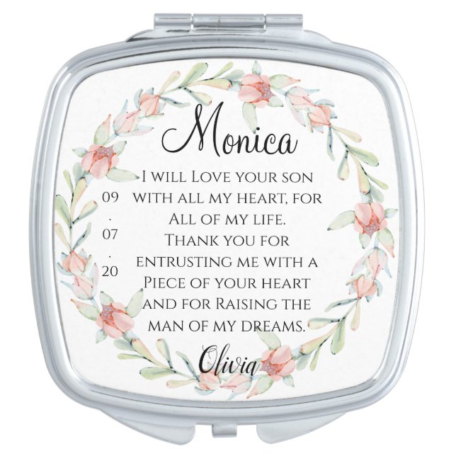 Mother In Law Gift Compact Mirror (Front)