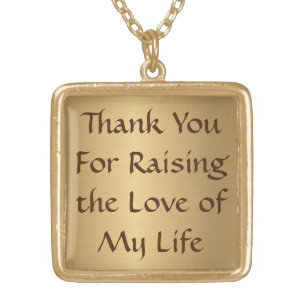 Mother-In-Law Gift Necklace - Gold Plated