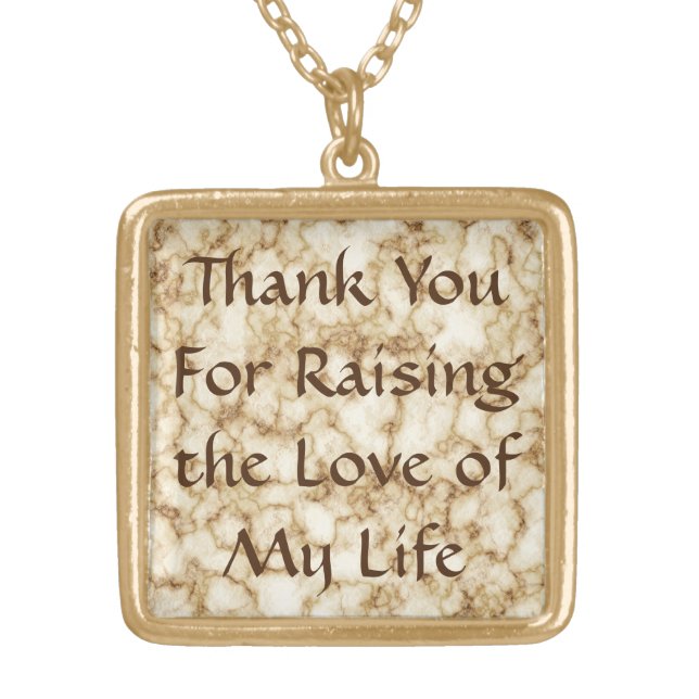 Mother-In-Law Gift Necklace - Love of My Life (Front)