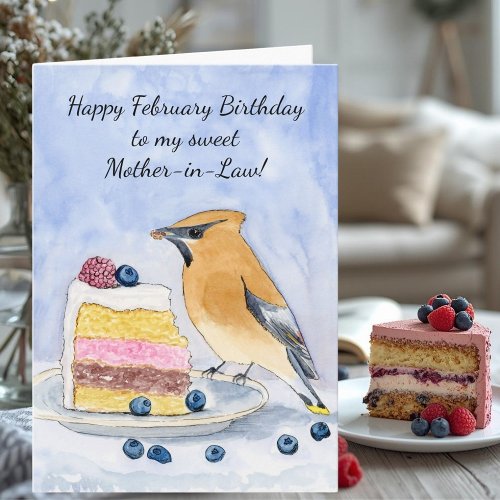 Mother in Law Happy February Birthday Bird
