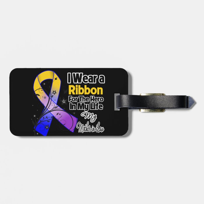 Mother in Law Hero in My Life Bladder Cancer Tag For Luggage