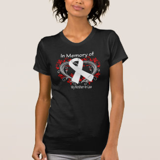 Mother-in-Law - In Memory Lung Cancer Heart T-Shirt