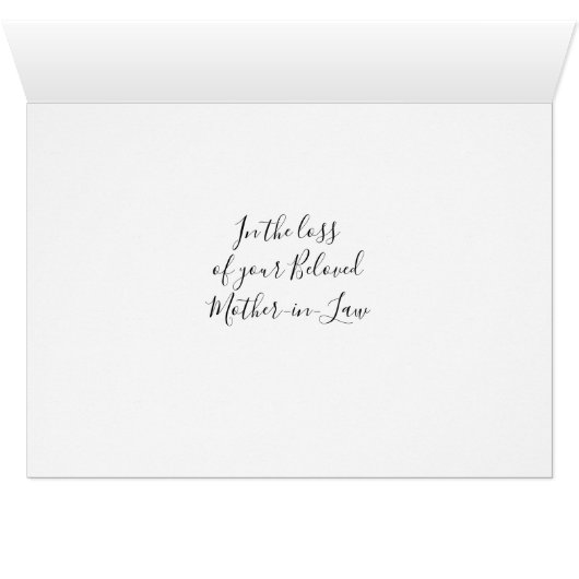 Mother-in-Law Lily-of-the-Valley Sympathy (Inside Horizontal (Bottom))