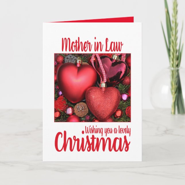 Mother in Law Lovely Christmas card (Front)
