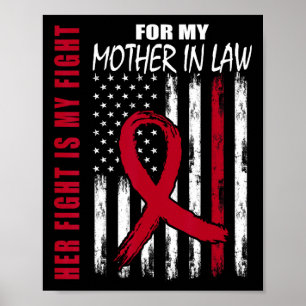Mother In Law Multiple Myeloma Awareness American Poster