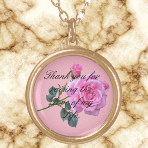 Mother_in_Law Necklace Gratitude with Elegance Gold Plated Necklace