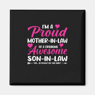 Mother In Law Of Awesome Son In Law Magnet