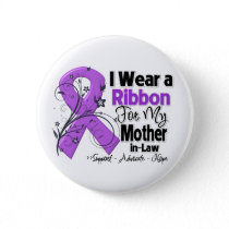 Mother-in-Law - Pancreatic Cancer Ribbon Button