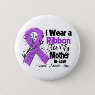 Mother-in-Law - Pancreatic Cancer Ribbon Button
