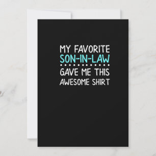 Mother In Law Shirt Favorite Son Sayings Funny Save The Date