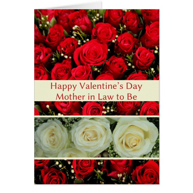 Mother in Law to Be Happy Valentine's Day Roses (Front)