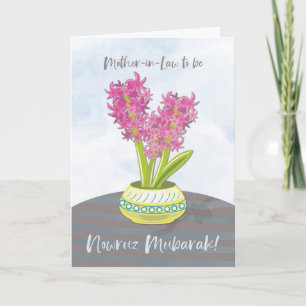 Mother-in-Law To Be Norooz Hyacinths on Table Card