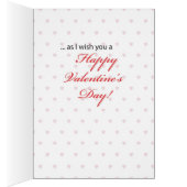 Mother-in-Law Valentine's Day Red Roses Hearts (Inside (Right))