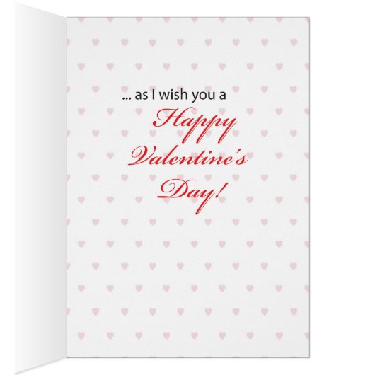 Mother-in-Law Valentine's Day Red Roses Hearts (Inside (Right))