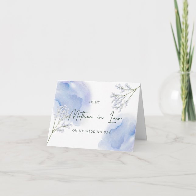 Mother in Law Wedding Day Thank you Card (Front)