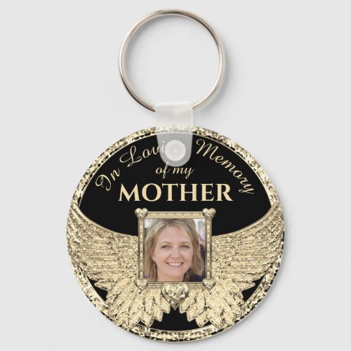 Mother In Loving Memory Photo Memorial Keychain