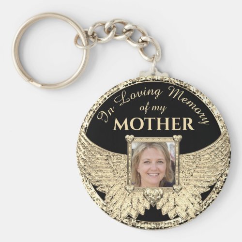 Mother In Loving Memory Photo Memorial Keychain