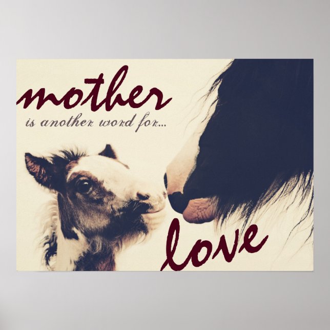 Mother is Another Word for Love Horse Poster (Front)