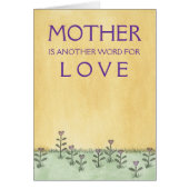 Mother is Love - Greeting Card (Front)