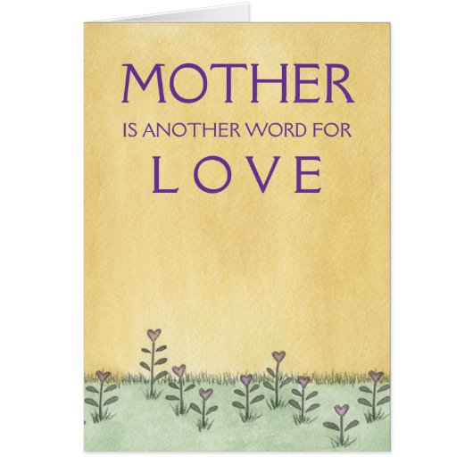 Mother is Love - Greeting Card (Front)