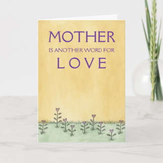 Mother is Love - Mother's Day Card