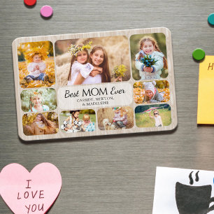 Mother Kids Family Mom Photo Collage Magnet