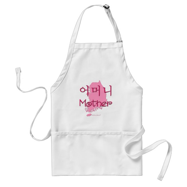 Mother (Korean) map Adult Apron (Front)