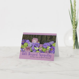 Mother loss Rose sympathy Card