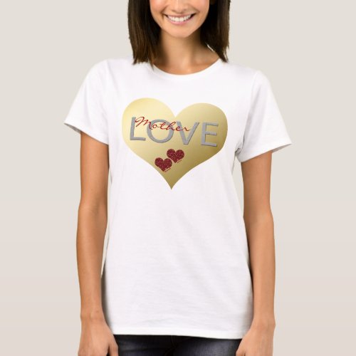 Mother Love Twins Baby Valentine Maternity T_Shirt