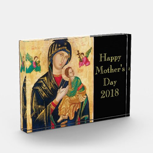 Mother Madonna of Perpetual Help Jesus Photo Block