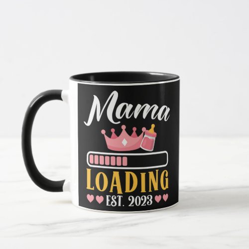 Mother Mama Loading Est 2023 Mom To Be  Mug
