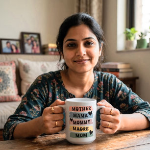 Mother Mama Mommy Madre Mom Mug   Cute Multilingua
