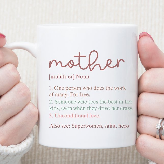 Mother, Mama, Mum, Mom Definition Mug (Creator Uploaded)