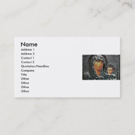 Mother Mary and Baby Jesus Business Card