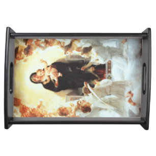 Mother Mary And Baby Jesus Serving Tray
