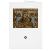 Mother Mary and Christ Child Golden Lithograph (Back)