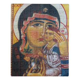 Mother Mary And Jesus Art Jigsaw Puzzle