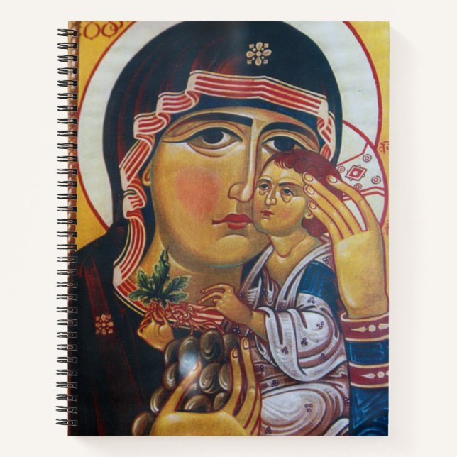 Mother Mary And Jesus Art Notebook (Front)